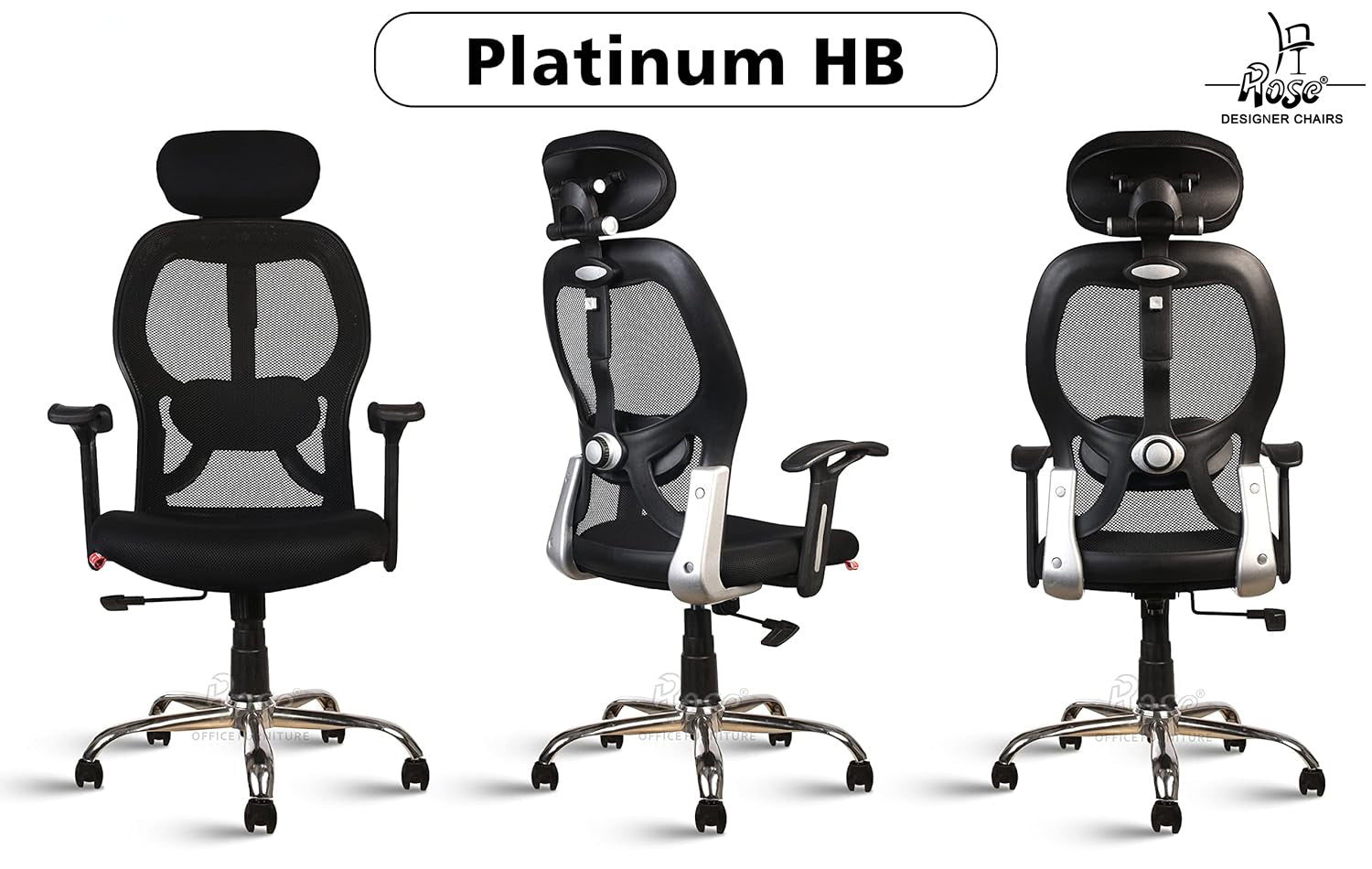 ROSE® Platinum High Back Mesh Office Chair
