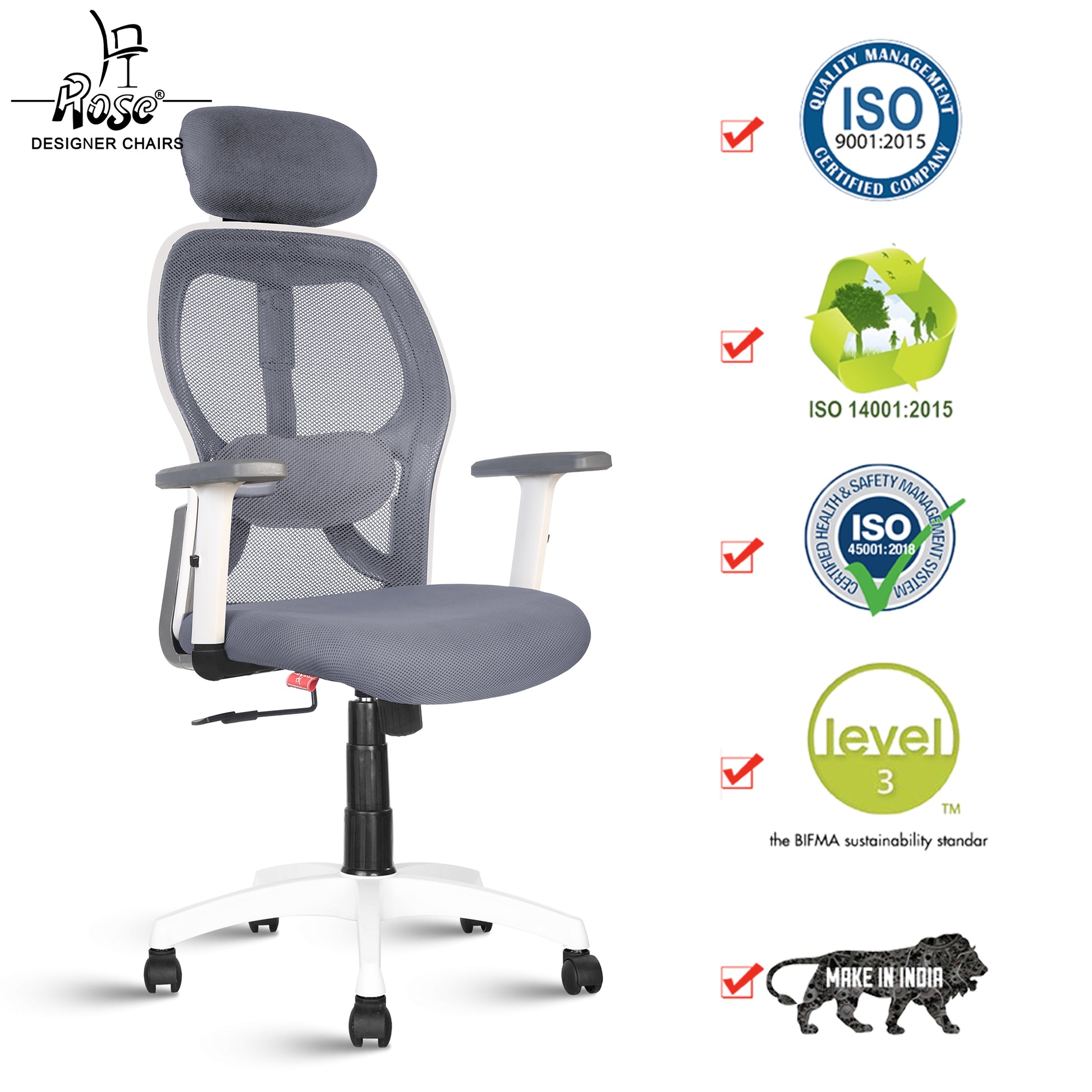 ROSE® Platinum High Back Mesh Office Chair