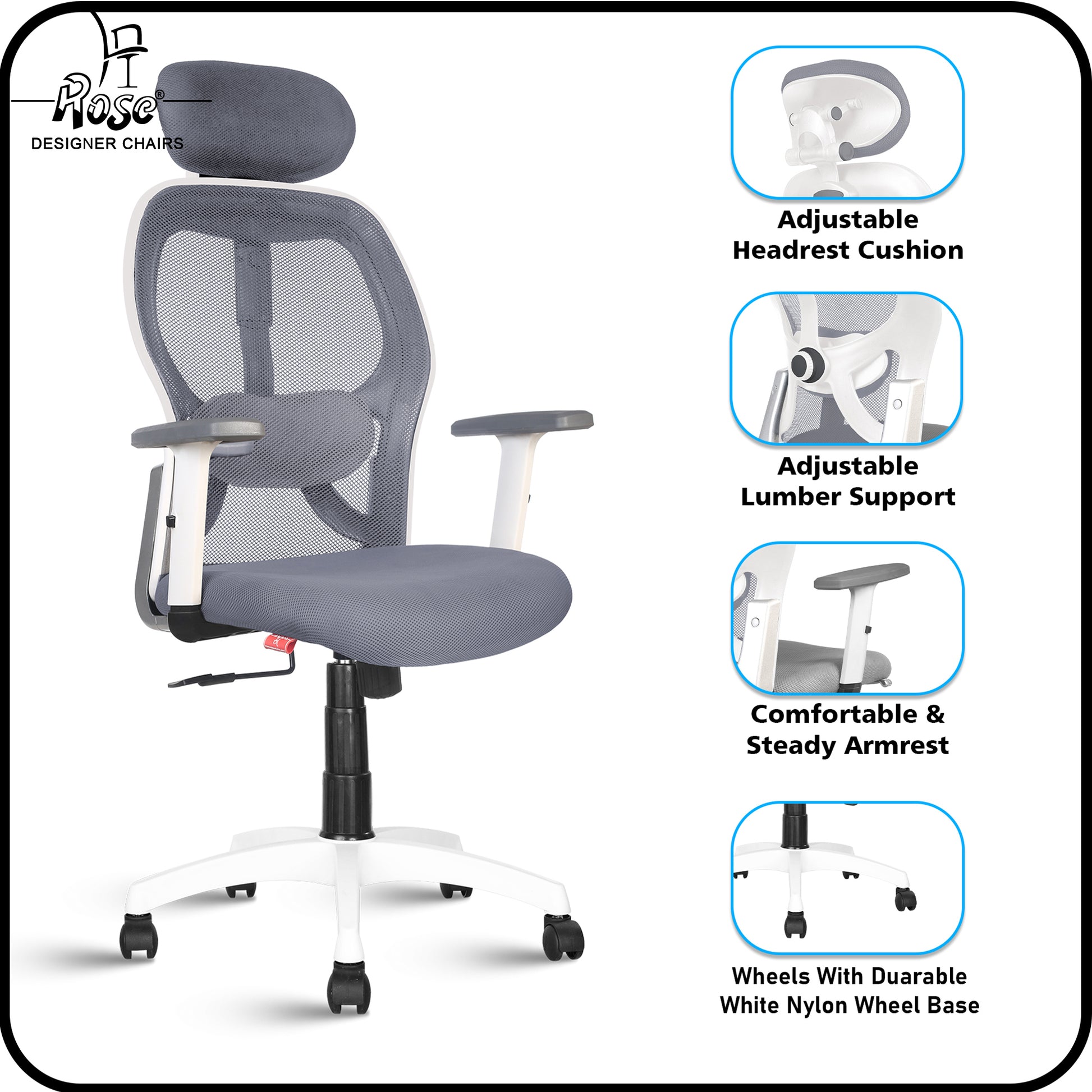 ROSE® Platinum High Back Mesh Office Chair