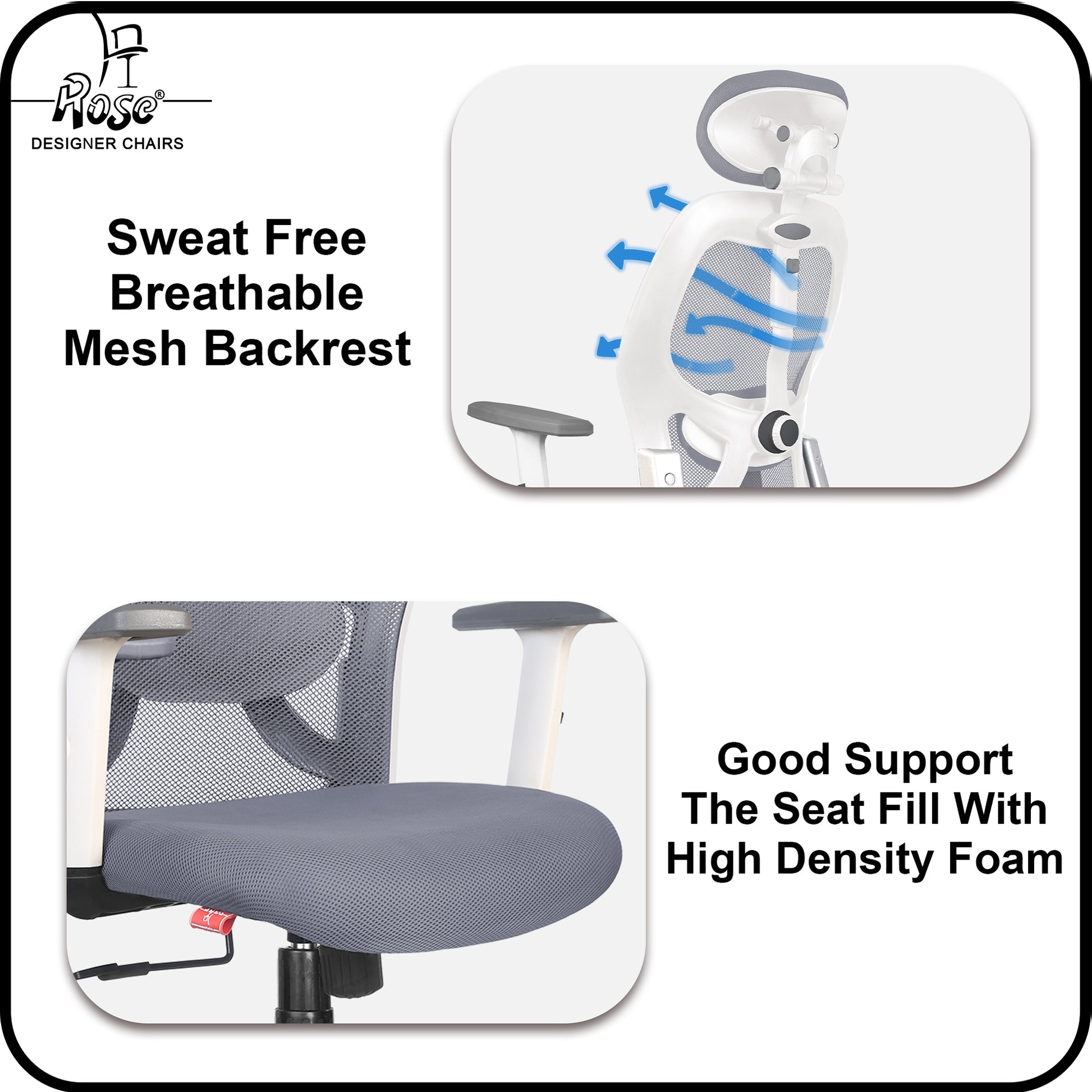 ROSE® Platinum High Back Mesh Office Chair