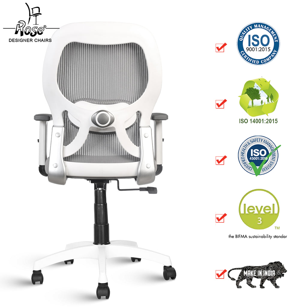 ROSE® Platinum Mid Back Mesh Office Chair