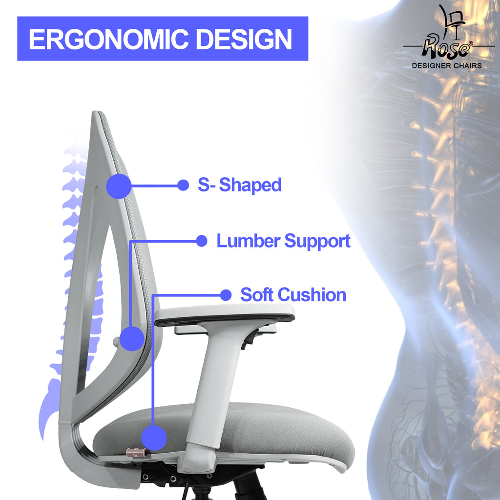 ROSE® Quebec Mesh Mid-Back Office Chair