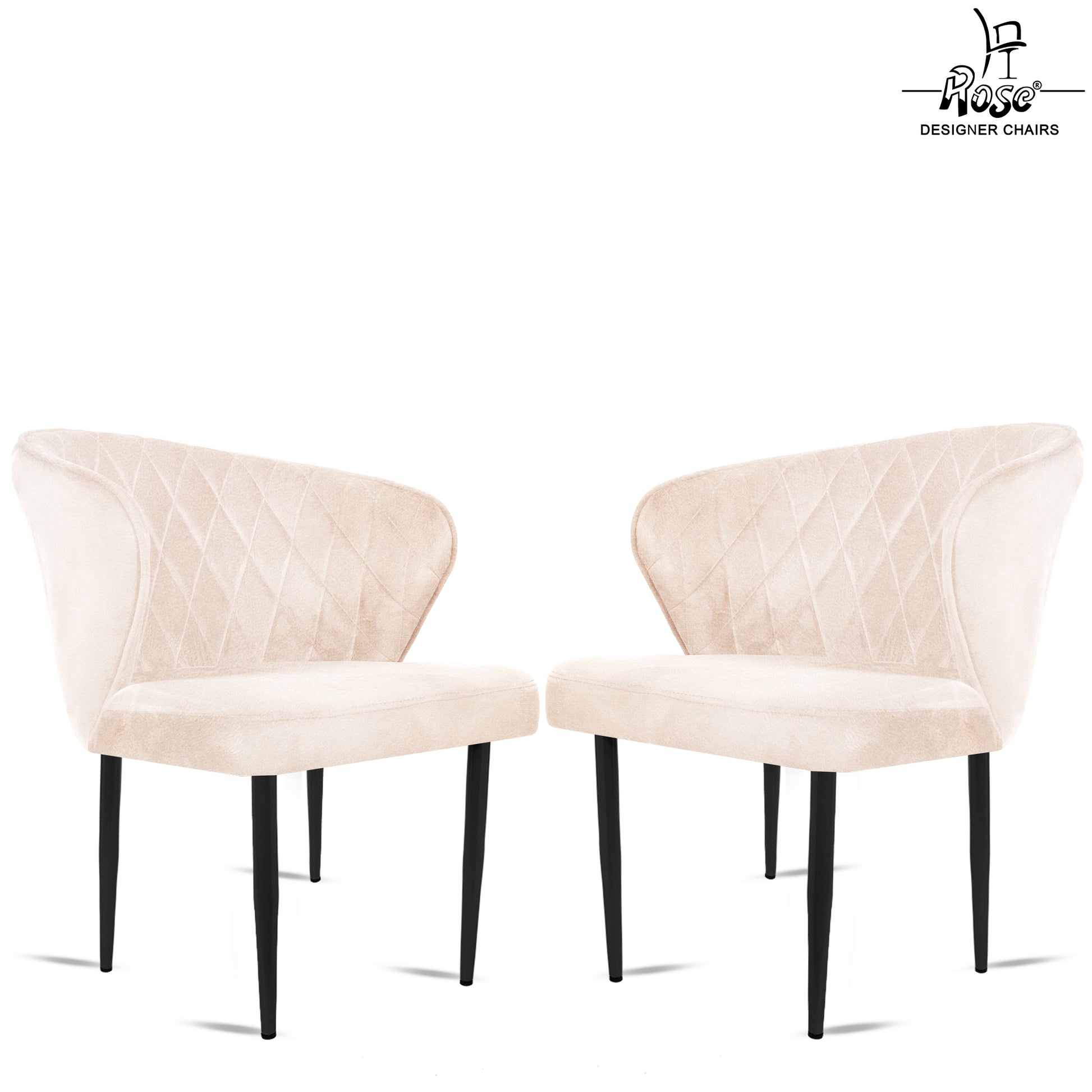 ROSE® Tora Dining Chair |Cafe Chair | Accent Chair for Living Room Bedroom Study Room | 1 Year Warranty