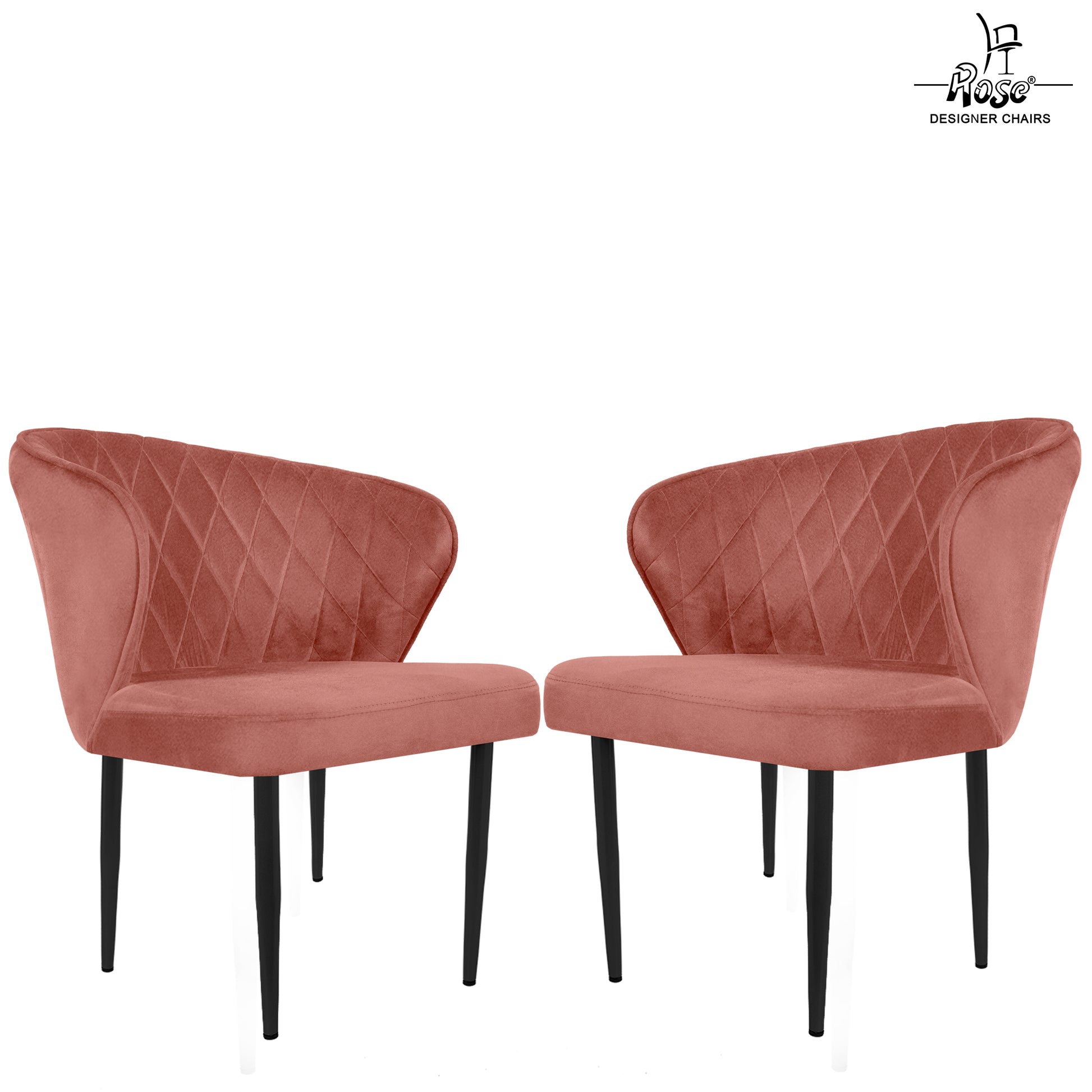 ROSE® Tora Dining Chair |Cafe Chair | Accent Chair for Living Room Bedroom Study Room | 1 Year Warranty