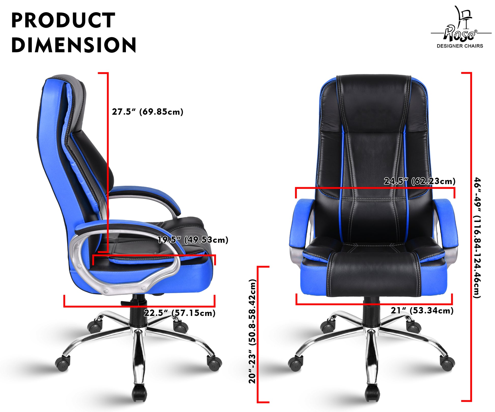 ROSE®SpaceX Leather High Back Chair