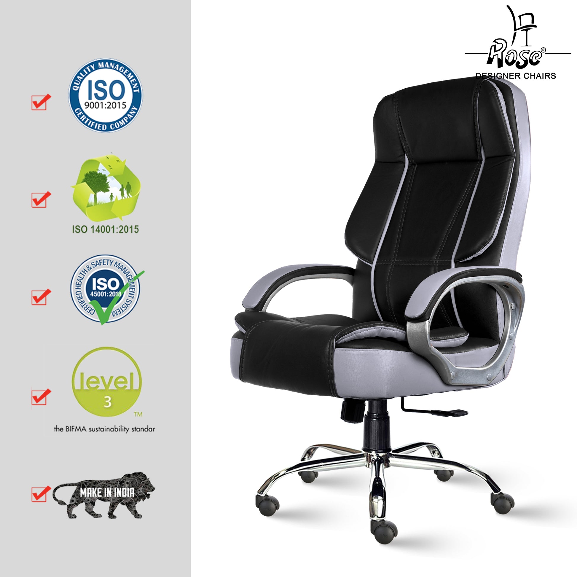 ROSE®SpaceX Leather High Back Chair