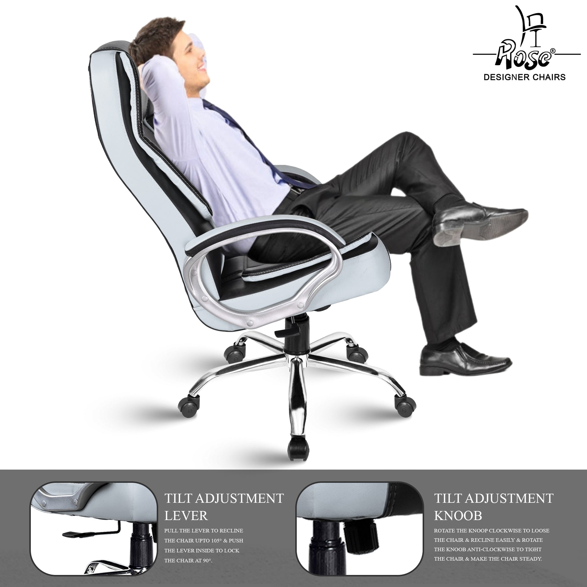 ROSE®SpaceX Leather High Back Chair