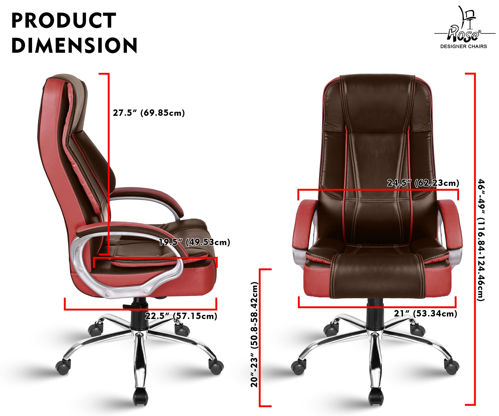 ROSE®SpaceX Leather High Back Chair