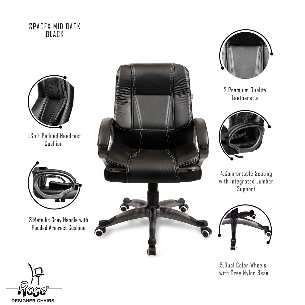 ROSE® SpaceX I Mid Back Office Chair