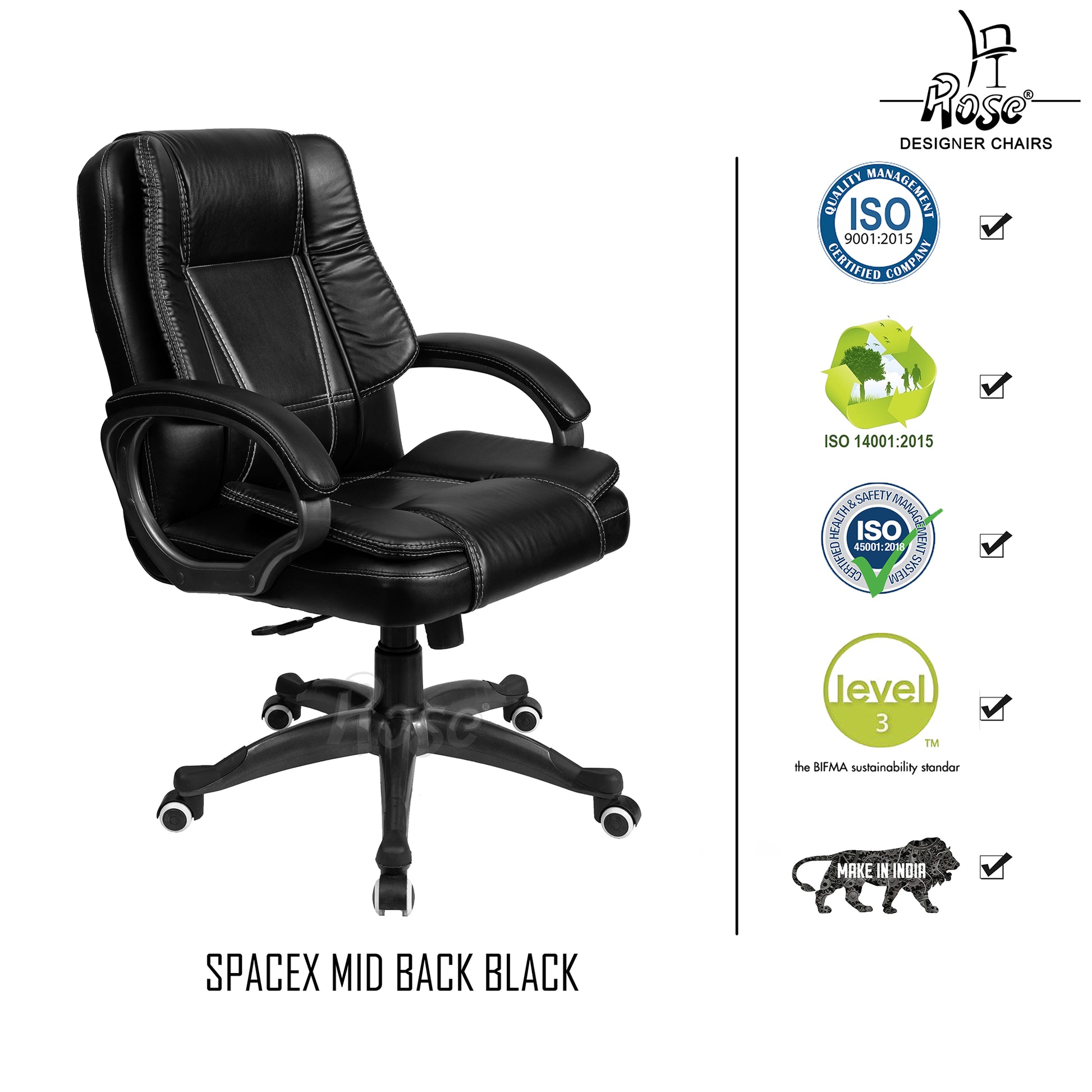 ROSE® SpaceX I Mid Back Office Chair