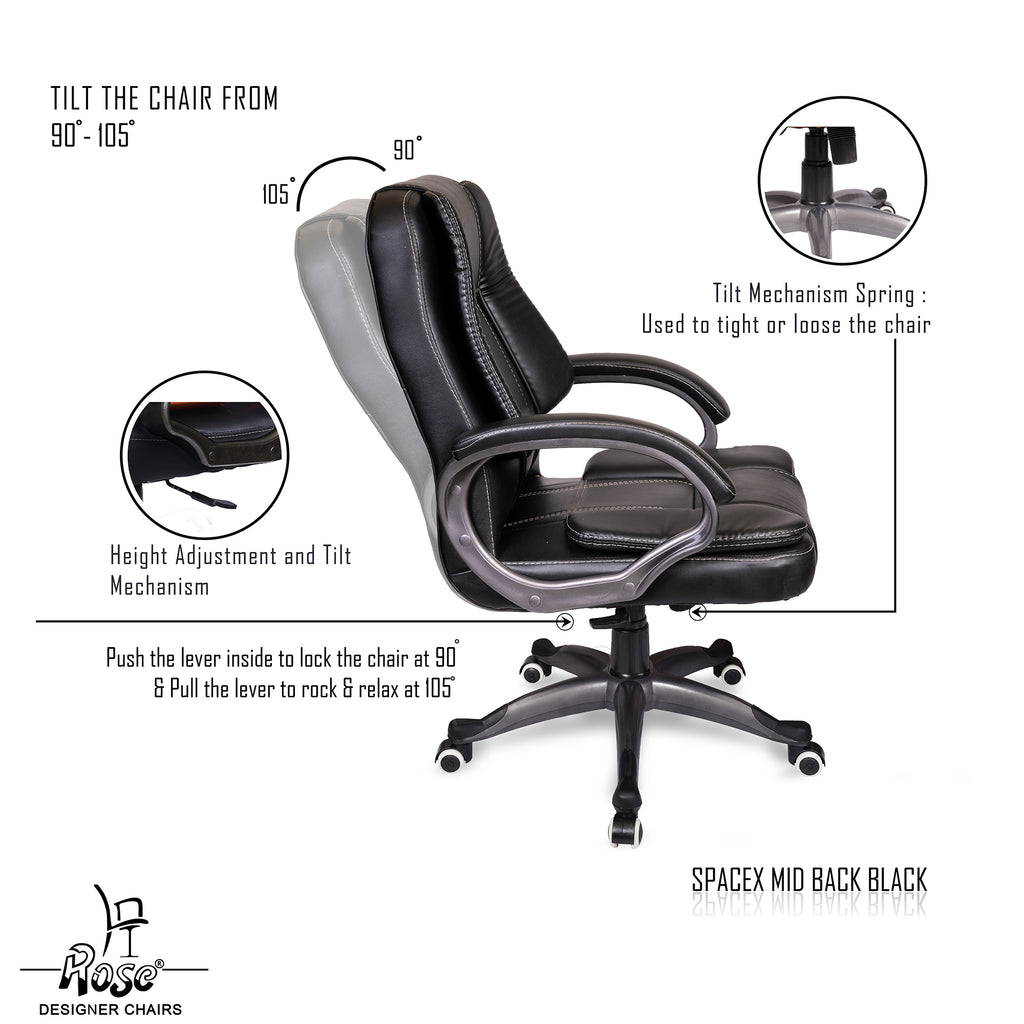 ROSE® SpaceX I Mid Back Office Chair