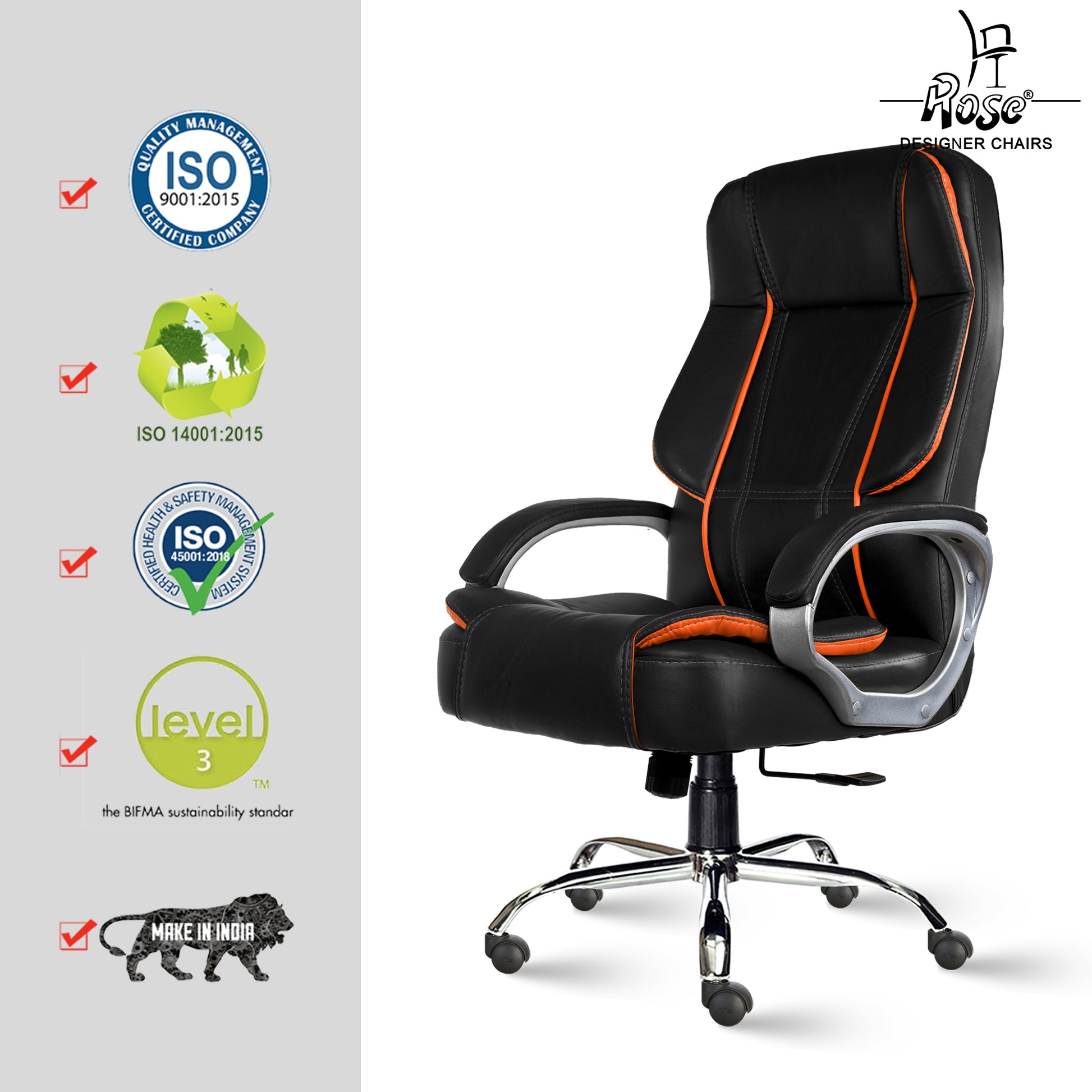 ROSE®SpaceX Leather High Back Chair