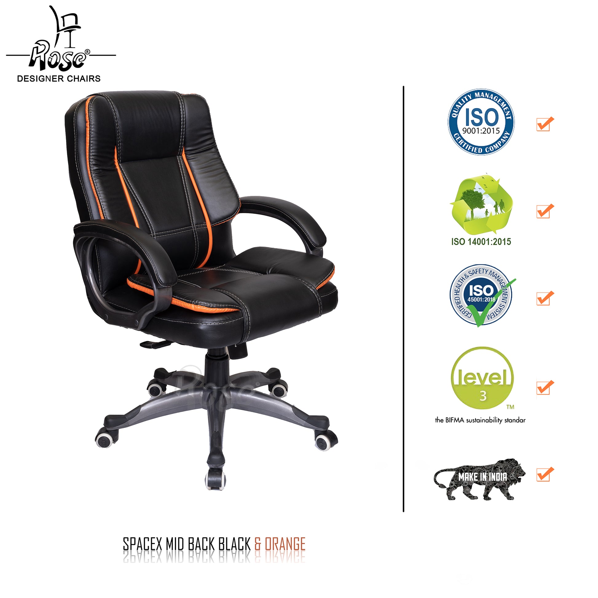 ROSE® SpaceX I Mid Back Office Chair