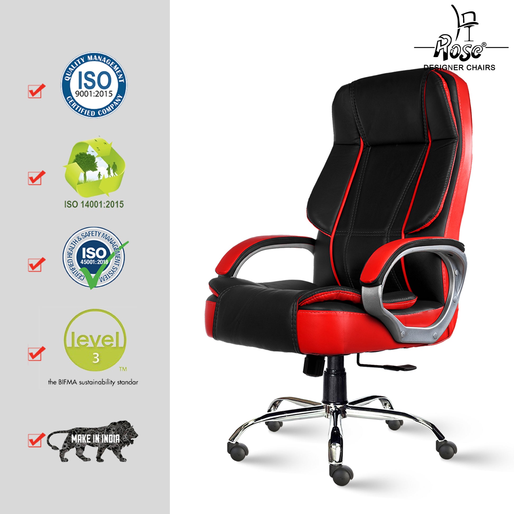 ROSE®SpaceX Leather High Back Chair
