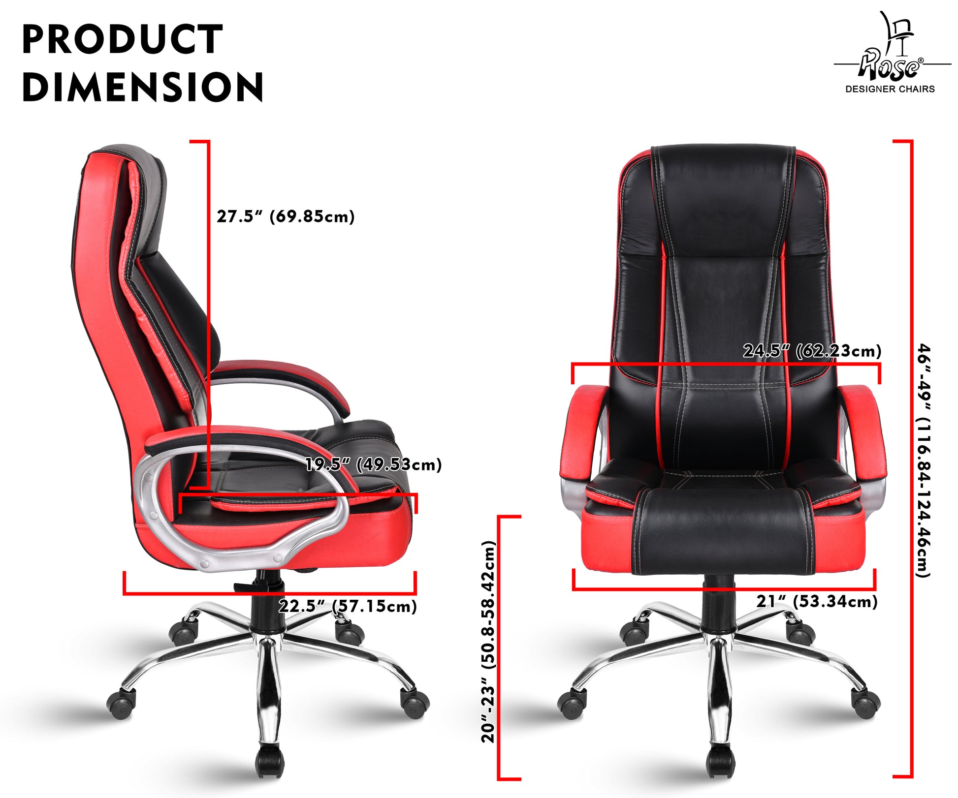 ROSE®SpaceX Leather High Back Chair