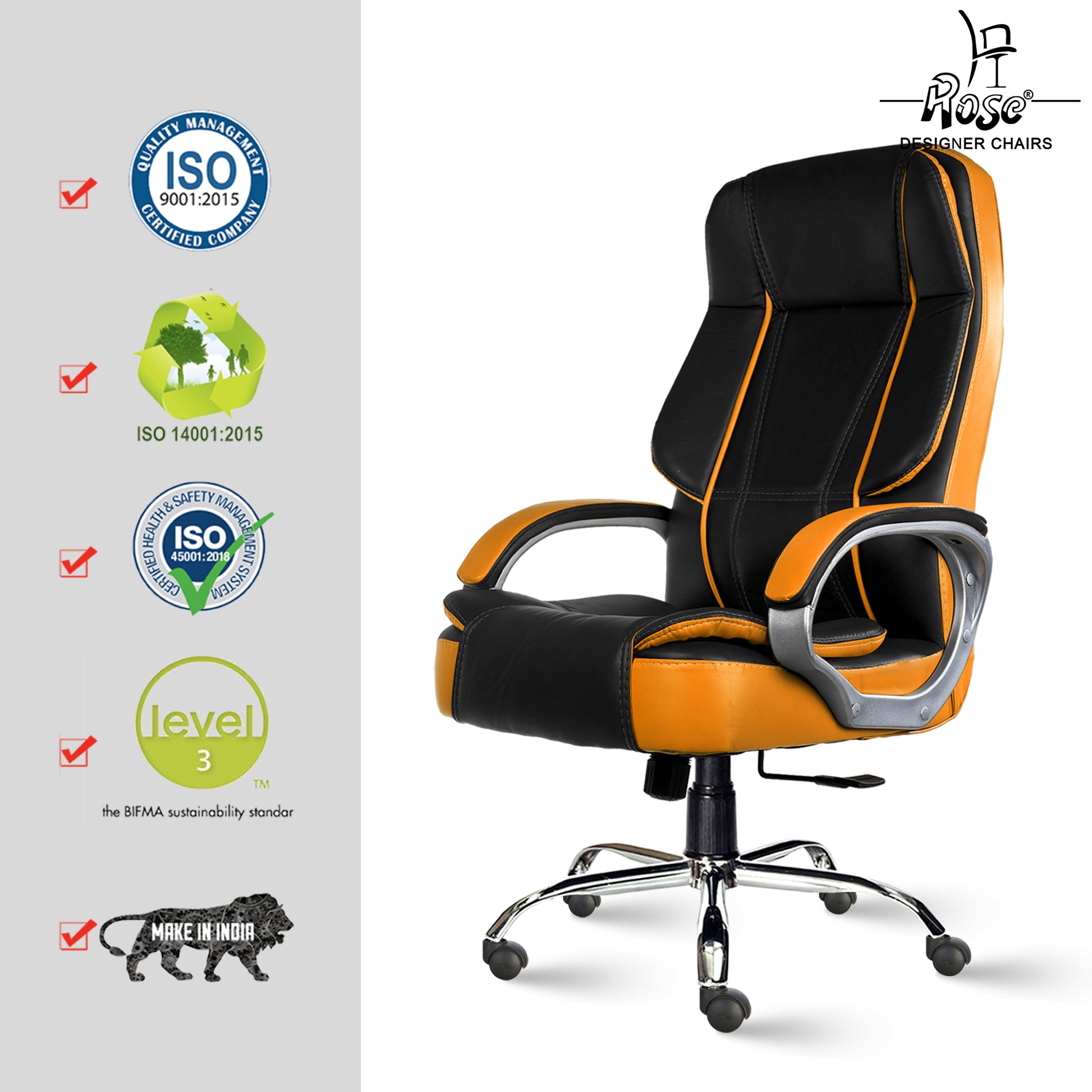 ROSE®SpaceX Leather High Back Chair