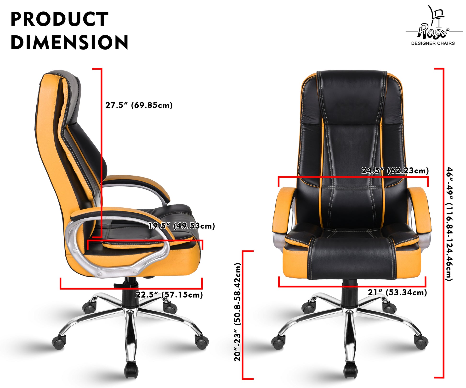 ROSE®SpaceX Leather High Back Chair