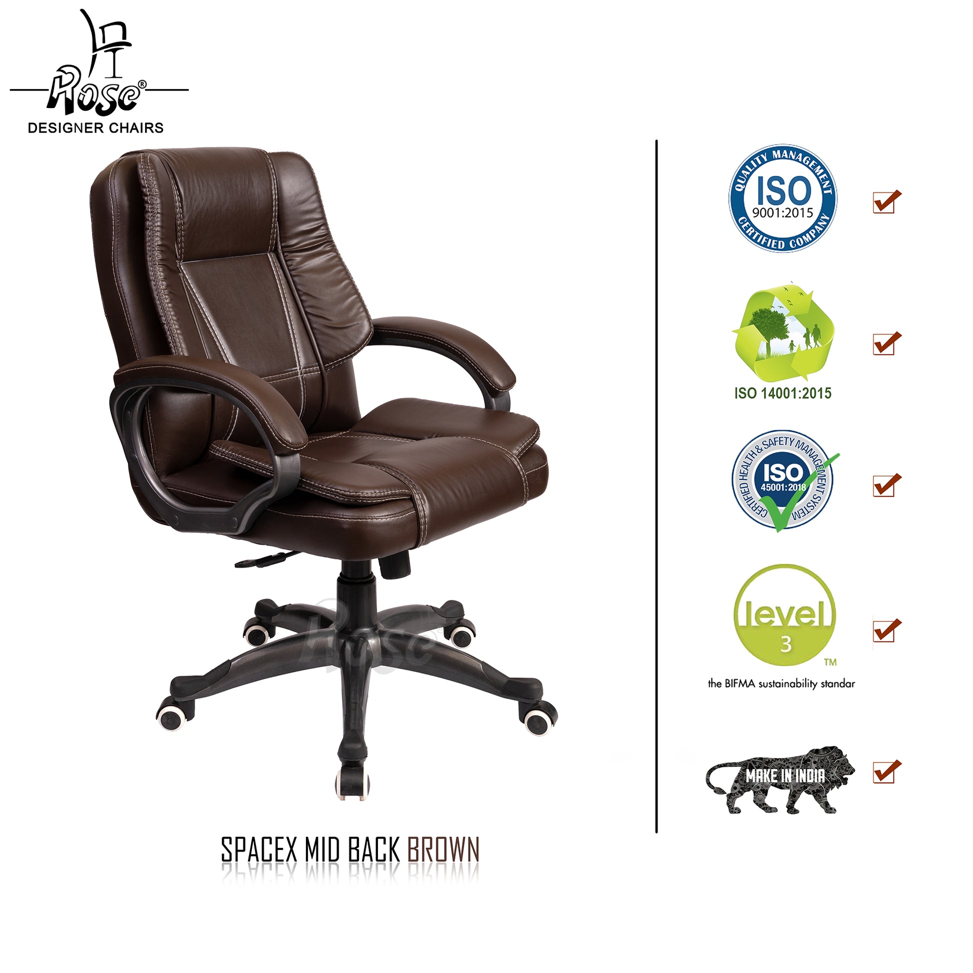 ROSE® SpaceX I Mid Back Office Chair