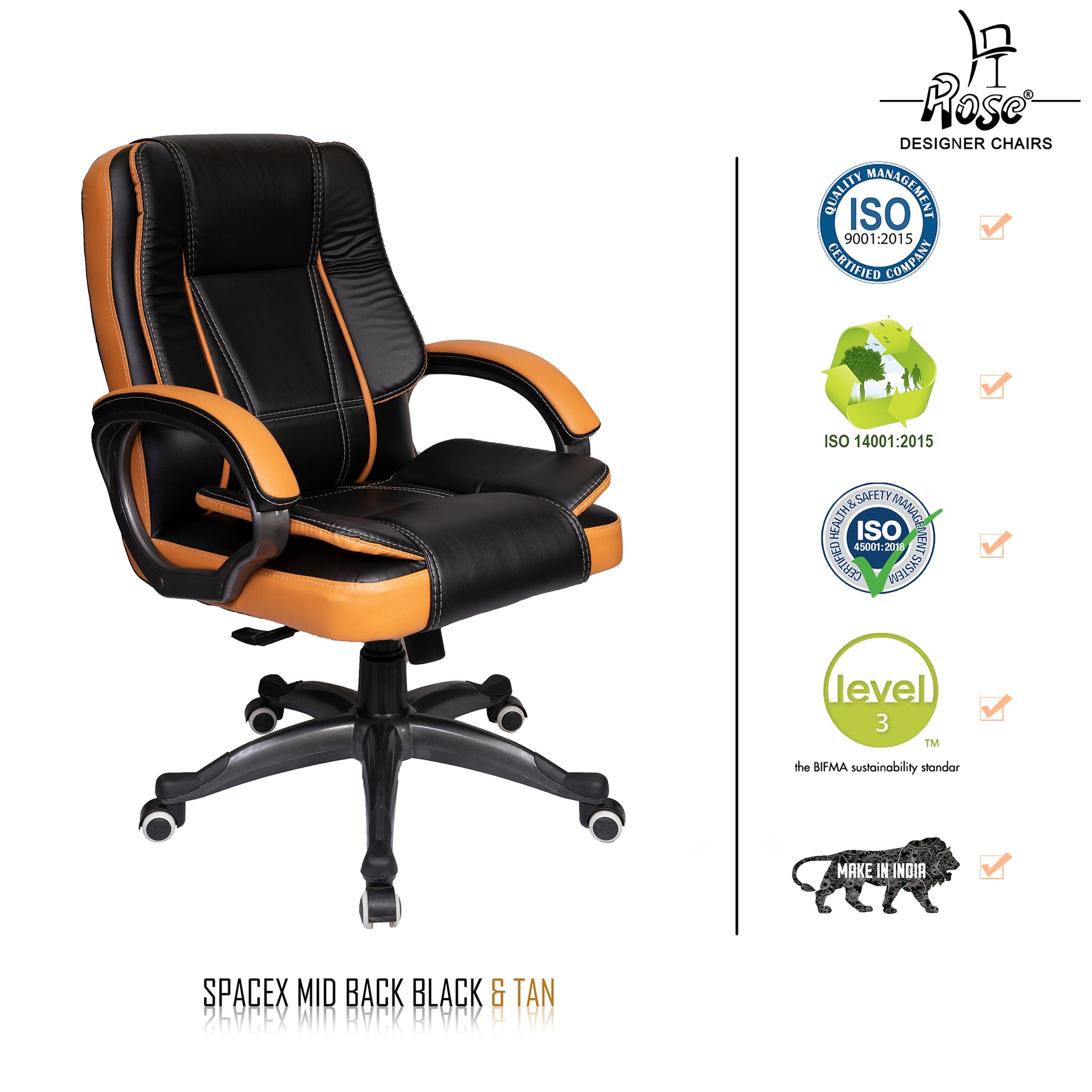 ROSE® SpaceX I Mid Back Office Chair