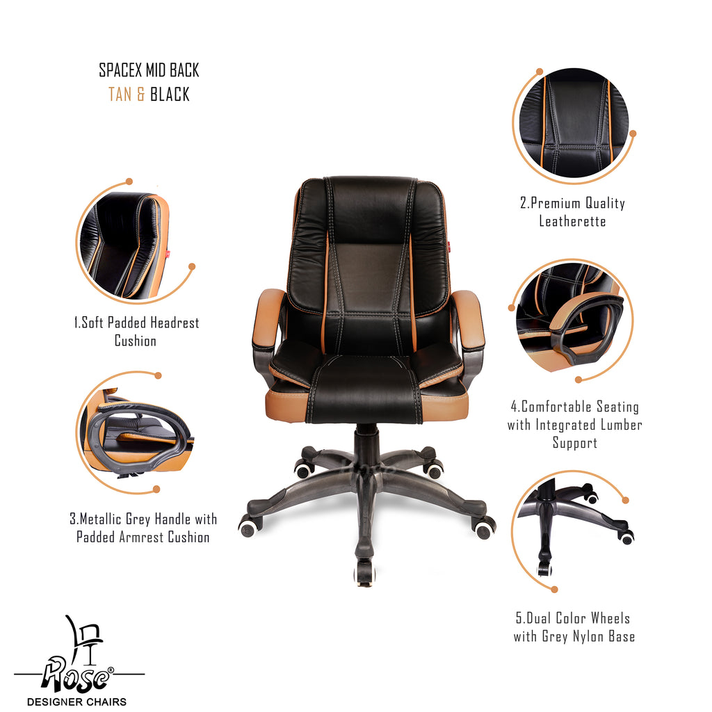 ROSE® SpaceX I Mid Back Office Chair