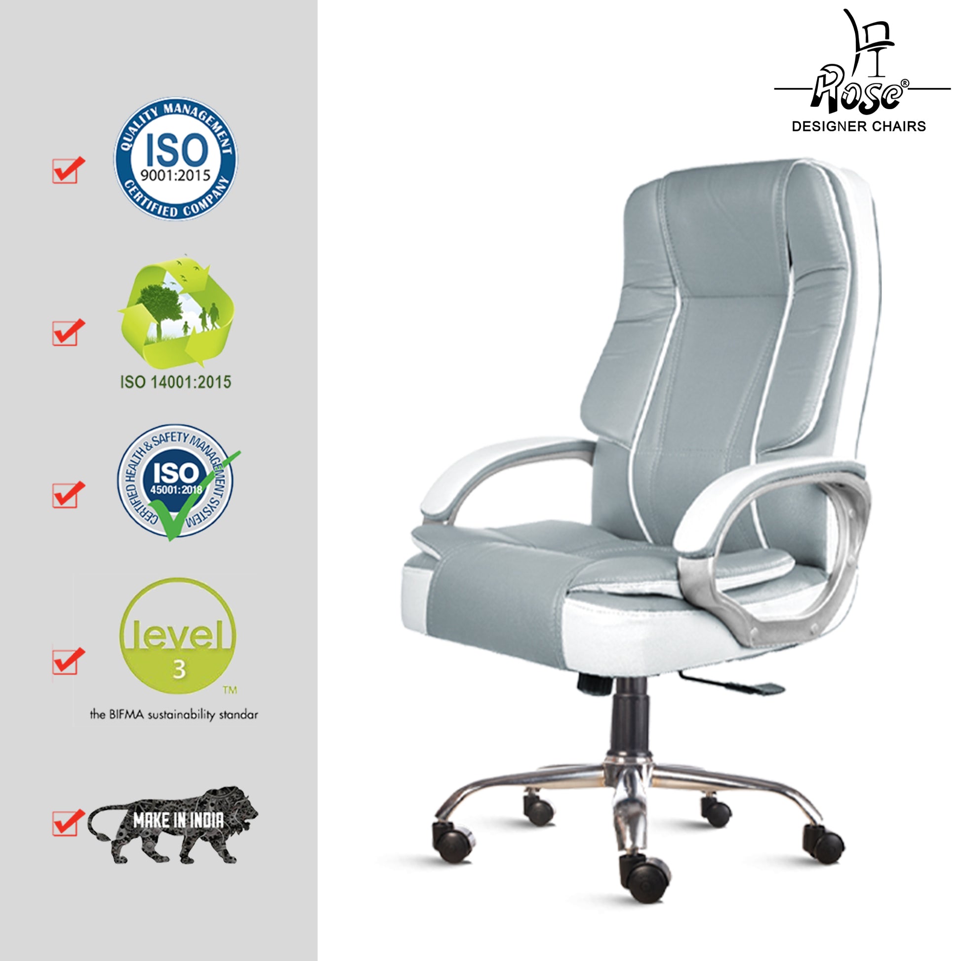 ROSE®SpaceX Leather High Back Chair