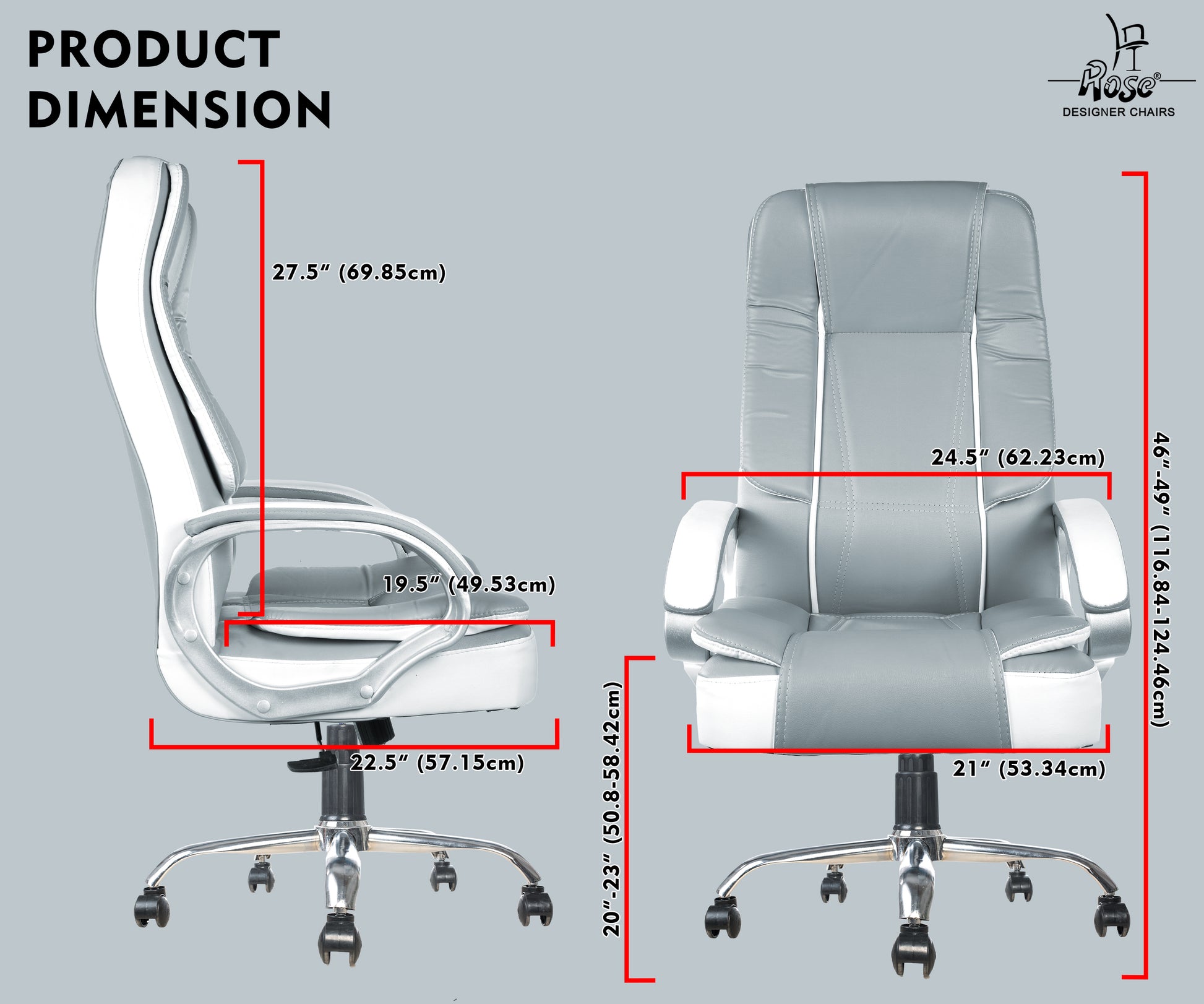 ROSE®SpaceX Leather High Back Chair