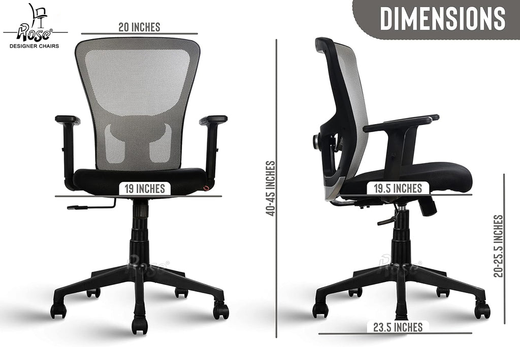 ROSE®Teesla Mesh Mid-Back Office Chair