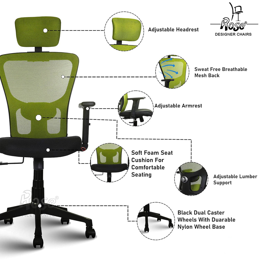 ROSE®Teesla Mesh High-Back Office Chair