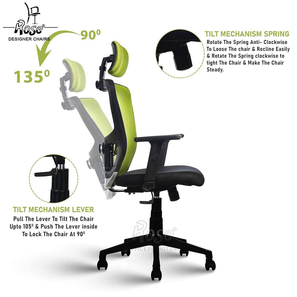 ROSE®Teesla Mesh High-Back Office Chair