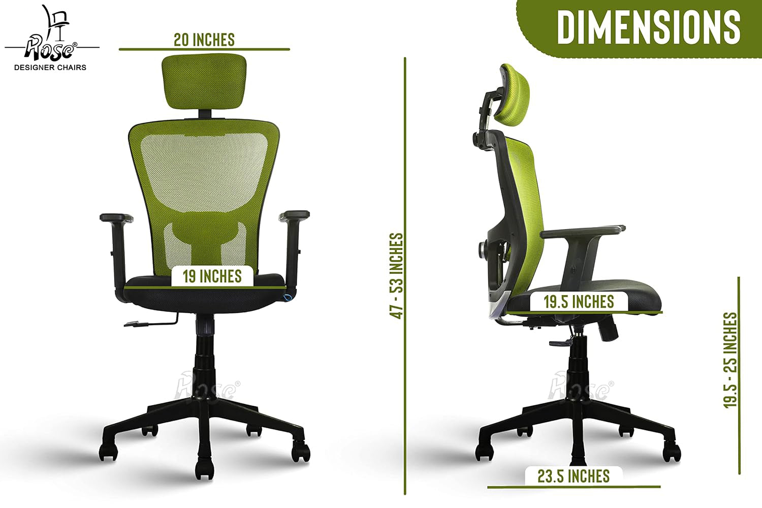 ROSE®Teesla Mesh High-Back Office Chair