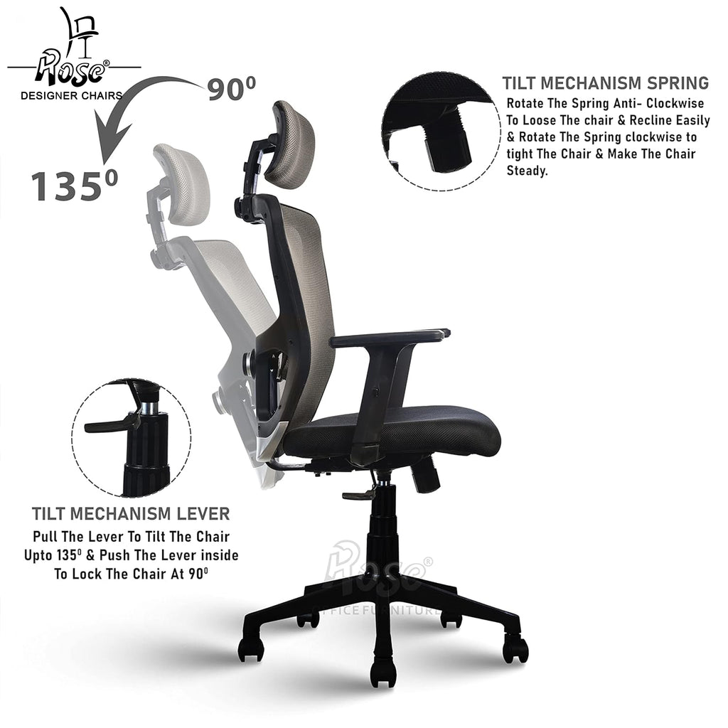 ROSE®Teesla Mesh High-Back Office Chair