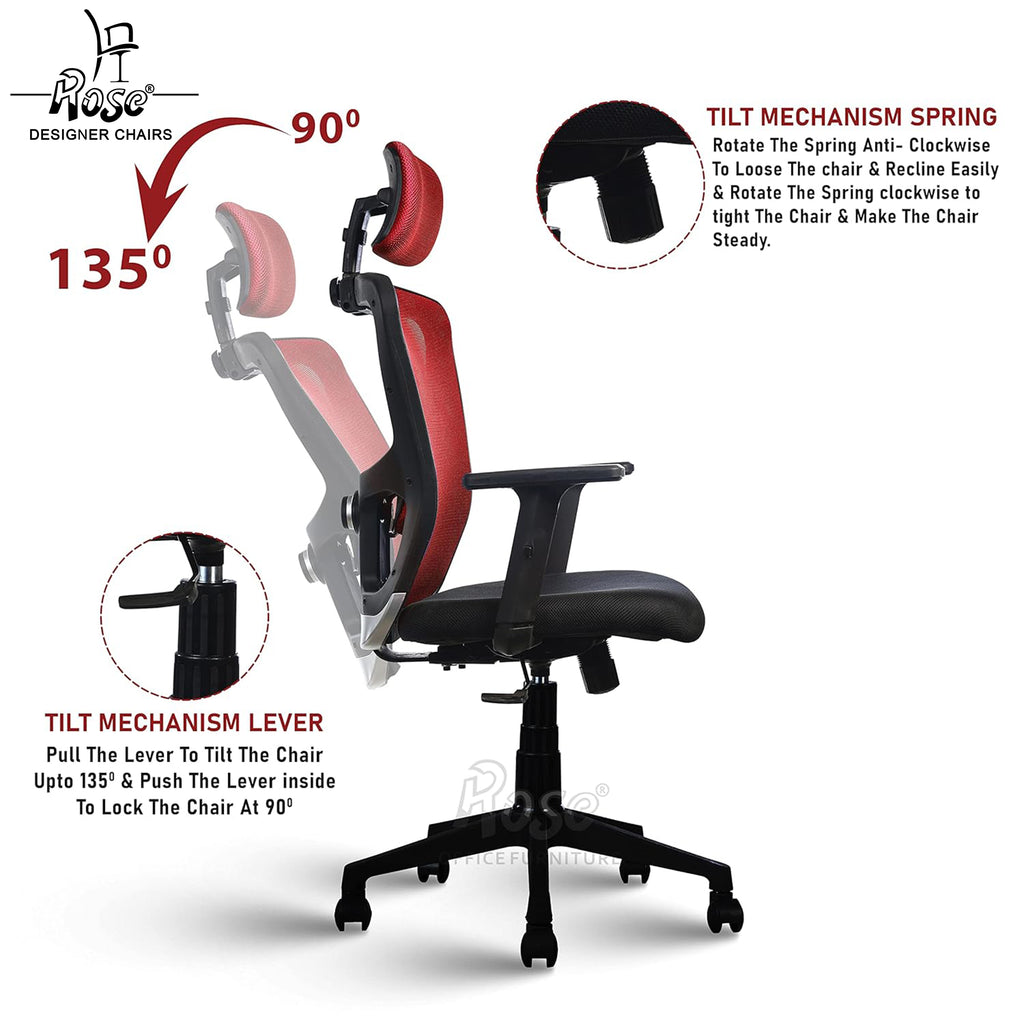 ROSE®Teesla Mesh High-Back Office Chair