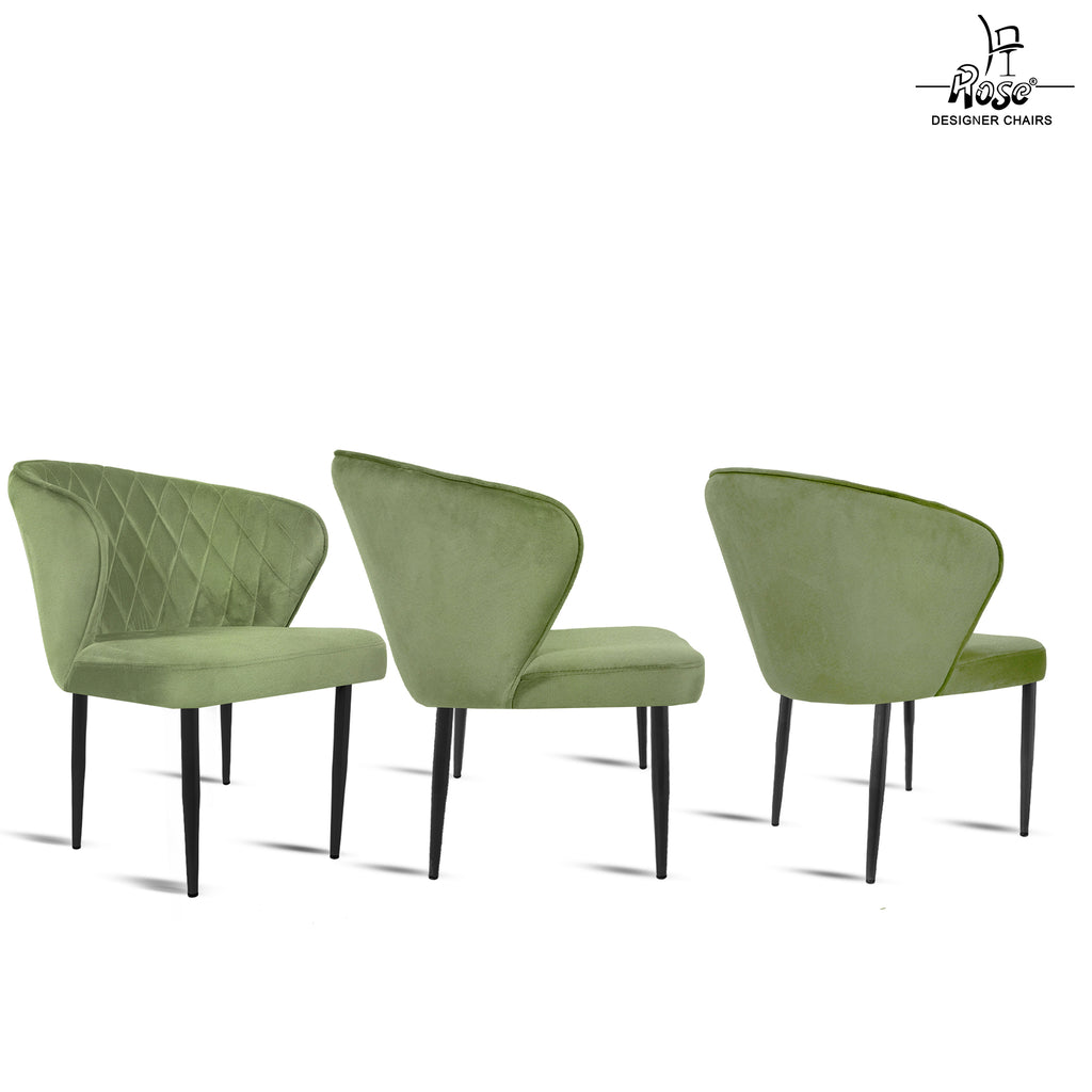 ROSE® Tora Dining Chair |Cafe Chair | Accent Chair for Living Room Bedroom Study Room | 1 Year Warranty