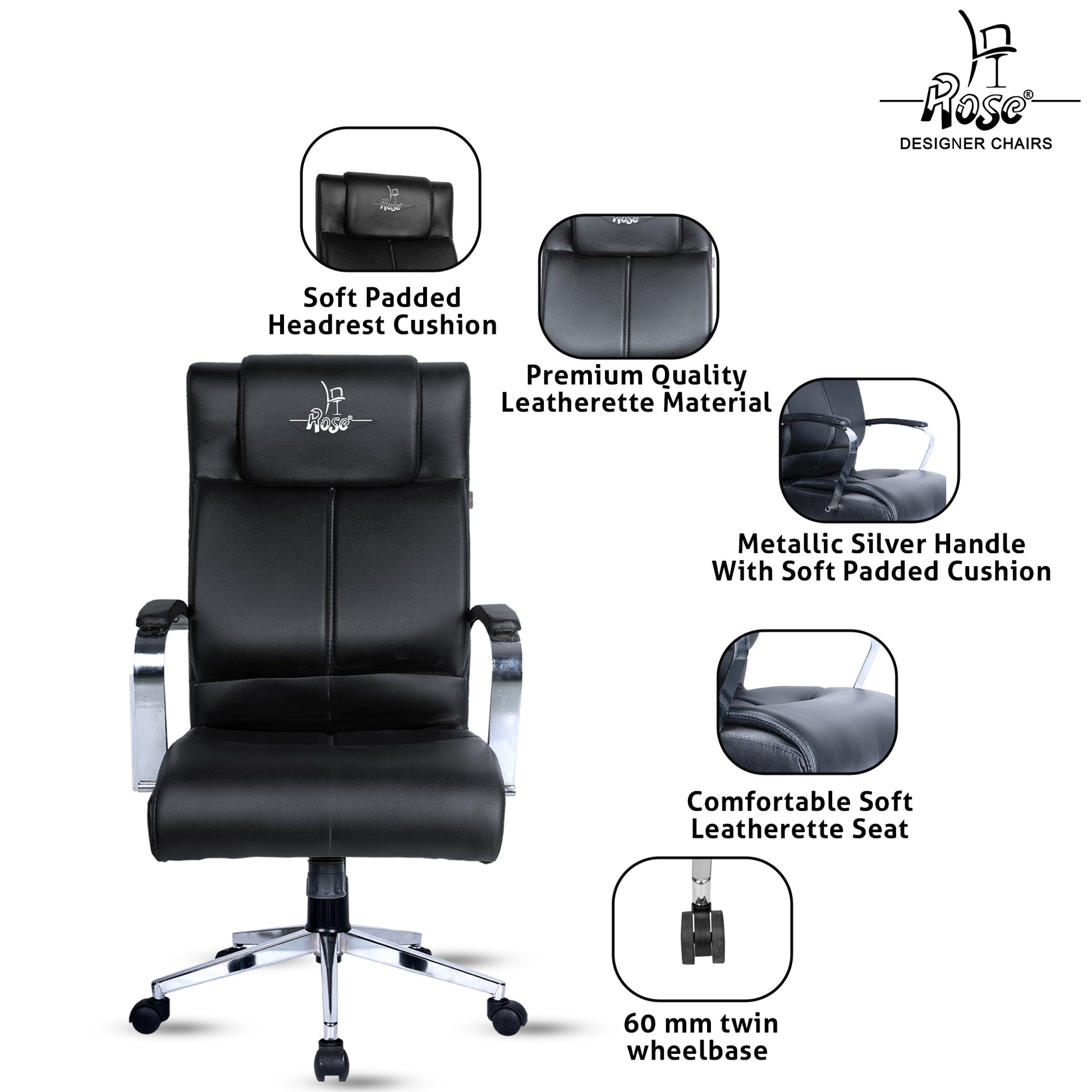 ROSE® Zeel Executive High Back Office Chair