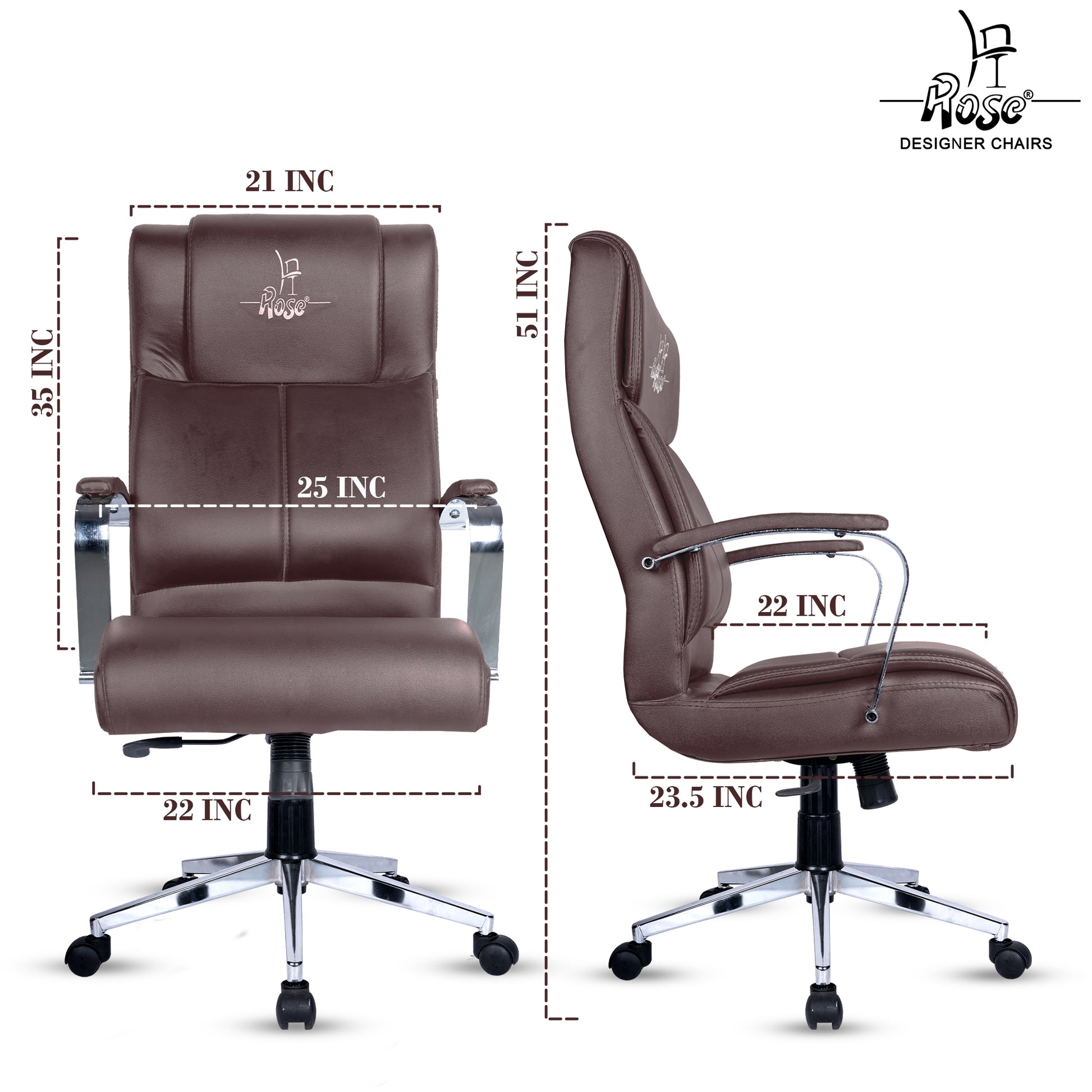 ROSE® Zeel Executive High Back Office Chair