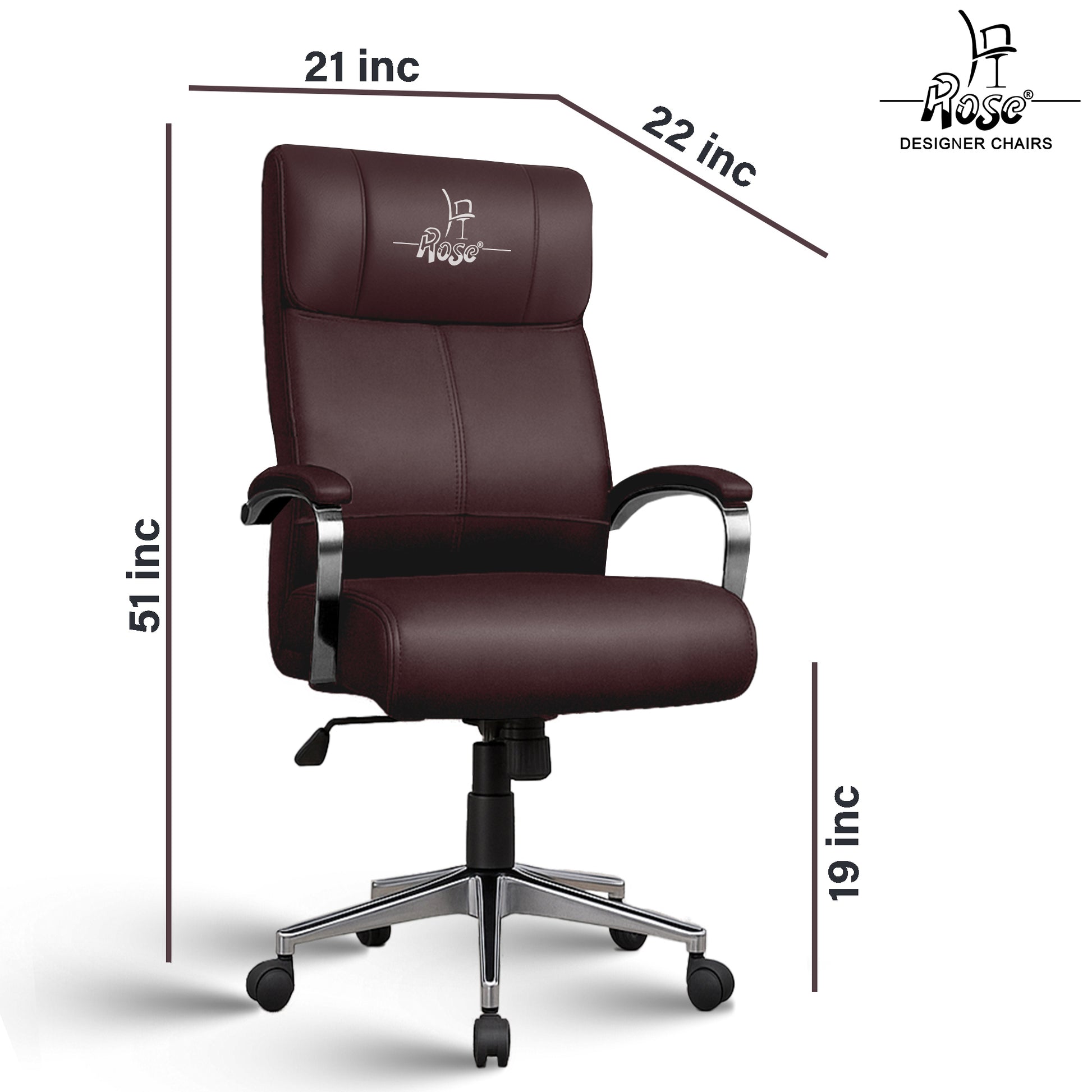 ROSE® Zeel Executive High Back Office Chair