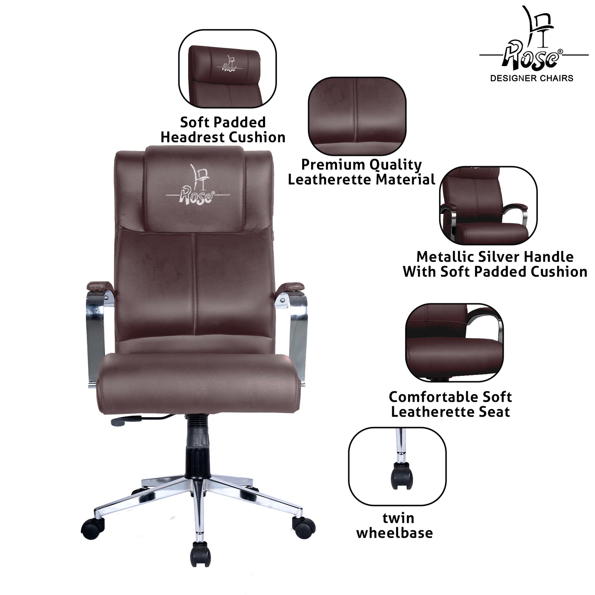 ROSE® Zeel Executive High Back Office Chair
