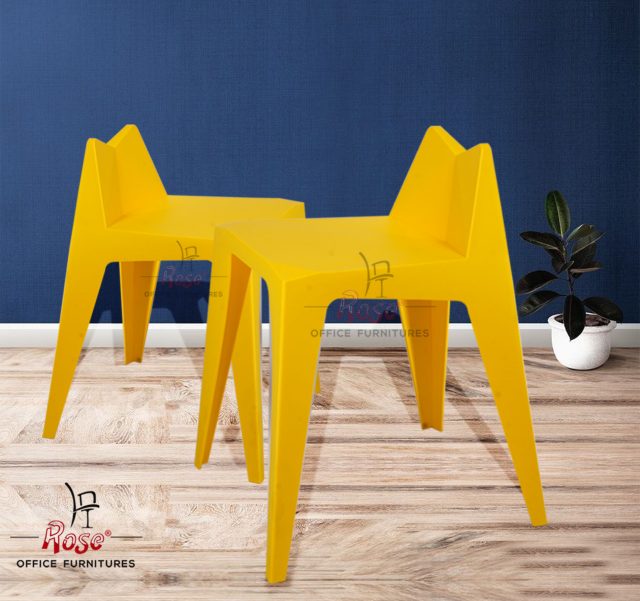 Rose Diamond Modern Dining Chair (Yellow)